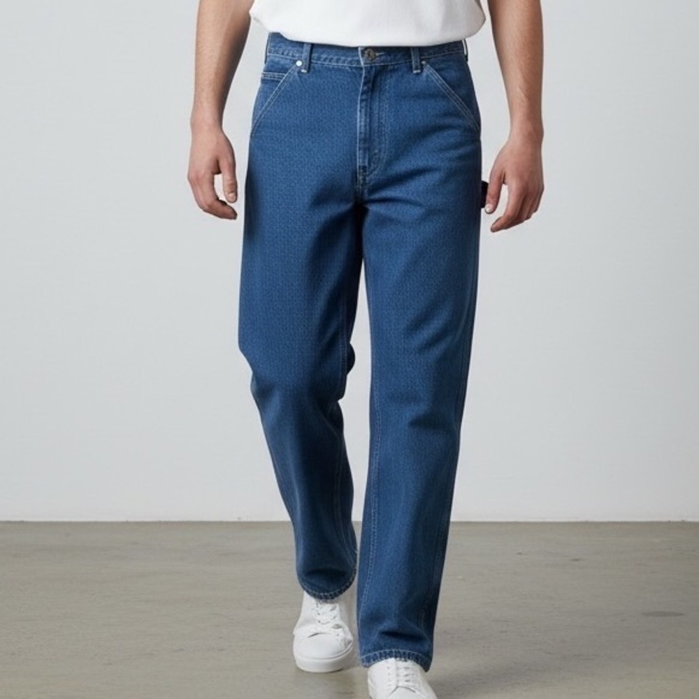 Carhartt B13 DST‎ Washed Denim Work Dungaree Carpenter Pants Blue 40x32 NWT